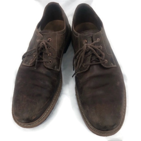 Timberlands men’s brown leather lace‎ ups size 12 - Picture 1 of 9
